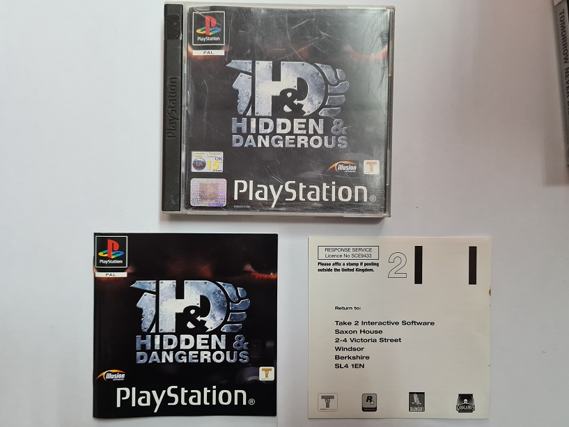 Hidden & Dangerous - sony PLAYSTATION PS1 Disco Solo UK Pal ( A